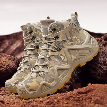 Men’s Oxford Hiking Shoes – Waterproof Canvas Sport Boots, Non-Slip Size 39–46