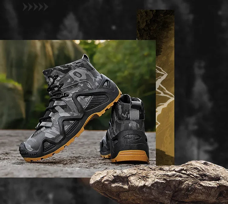 Men’s Oxford Hiking Shoes – Waterproof Canvas Sport Boots, Non-Slip Size 39–46