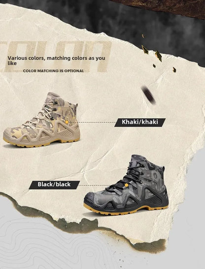 Men’s Oxford Hiking Shoes – Waterproof Canvas Sport Boots, Non-Slip Size 39–46