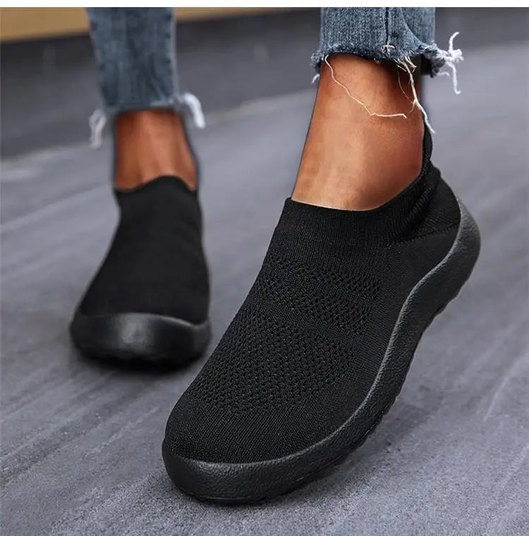 ZJEGA™ 2024 Women’s Breathable Slip-On Running Sneakers – Lightweight Sock Fit Sports Shoes