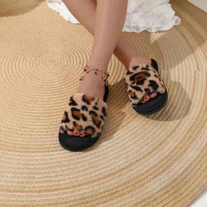 Cozy Fur Home Slippers – Soft Warm Comfort Slides