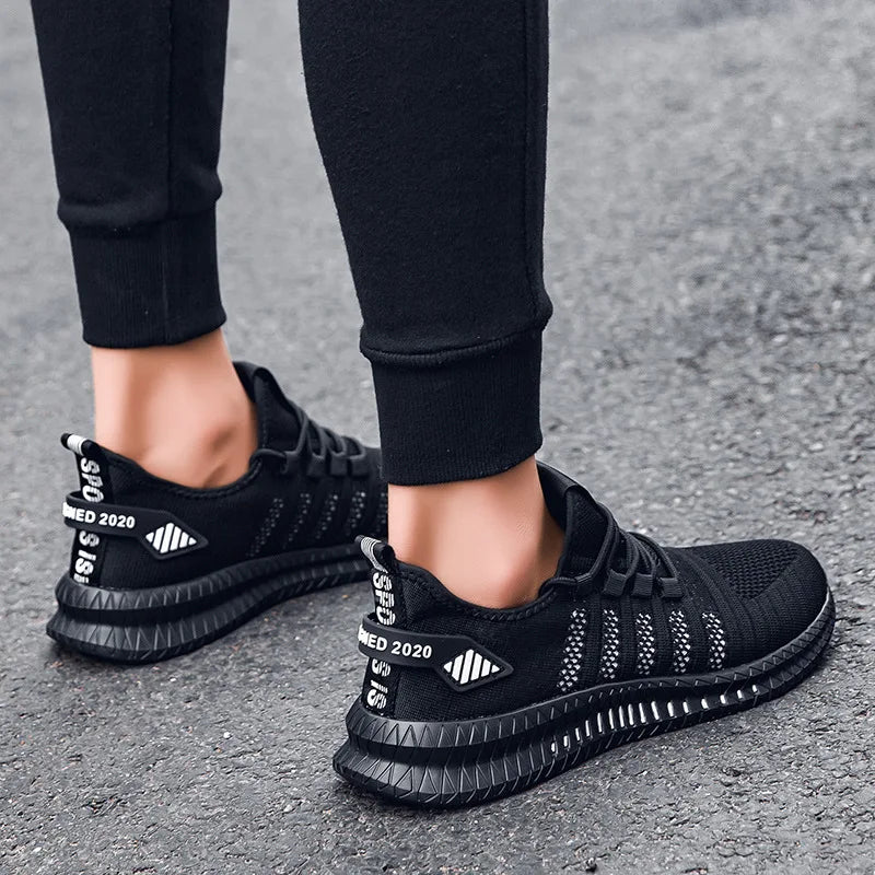 Men’s Flyknit Sneakers – Lightweight Breathable Casual Walking Shoes