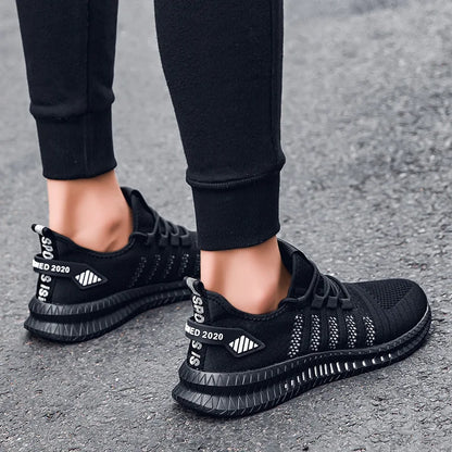 Men’s Flyknit Sneakers – Lightweight Breathable Casual Walking Shoes