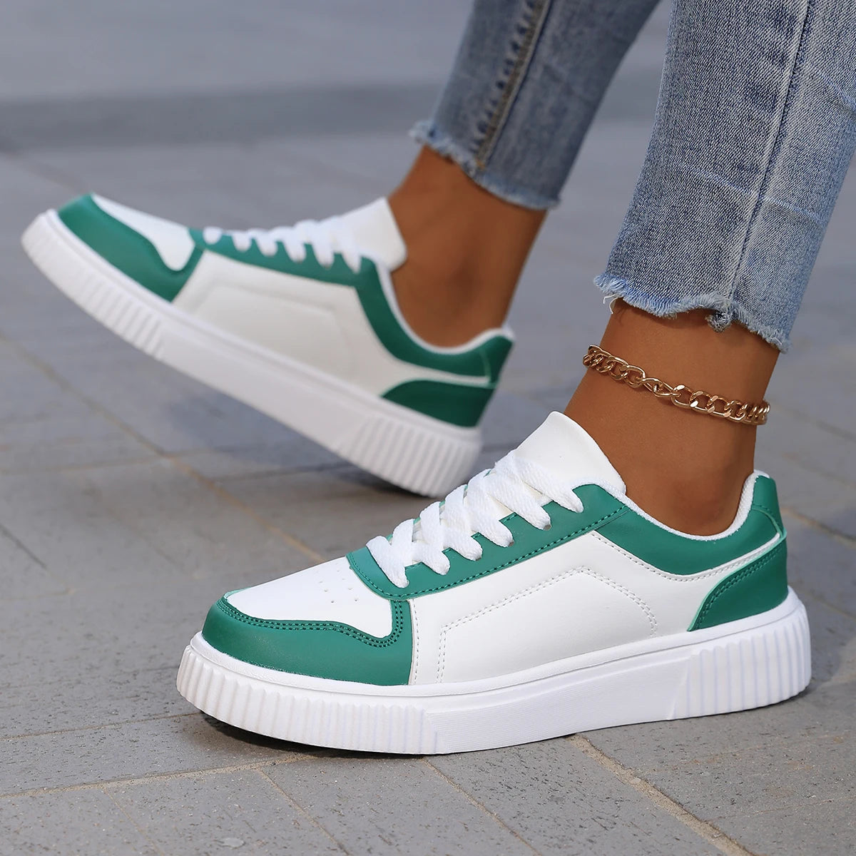 Loom & Soul YRZL Unisex Lightweight Sneakers – Non-Slip Thick Sole Comfort