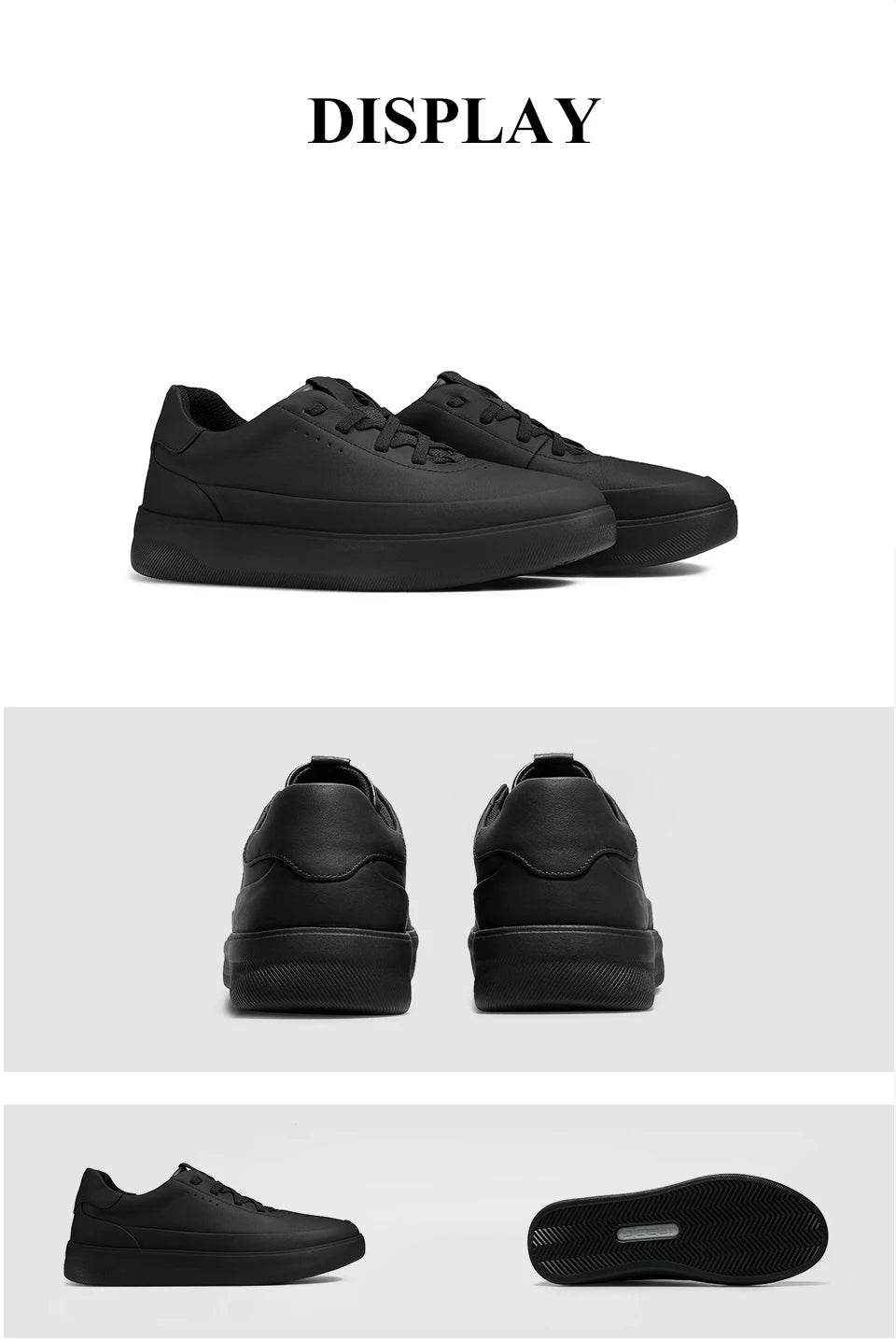 Desai™ DS3097 Men’s Leather Casual Shoes – Lightweight Breathable Soft Sole Sneakers