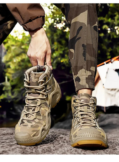 Men’s Oxford Hiking Shoes – Waterproof Canvas Sport Boots, Non-Slip Size 39–46