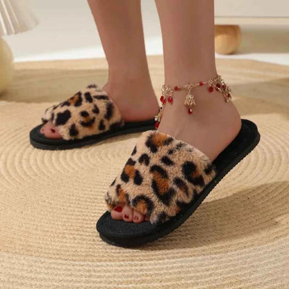 Cozy Fur Home Slippers – Soft Warm Comfort Slides