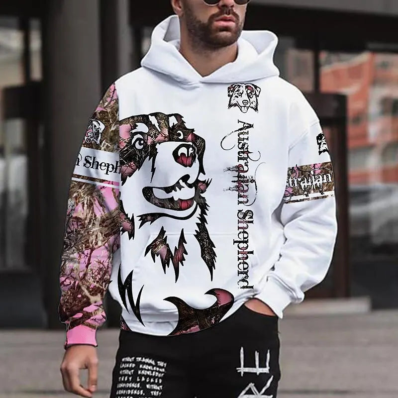3D Dragon Graphic Hoodie for Men – Lightweight Pullover Streetwear Sweatshirt