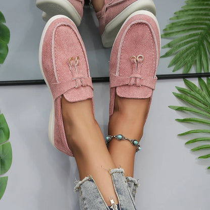 Women’s Slip-On Cotton Loafers – Lightweight Casual Flats for Everyday Wear