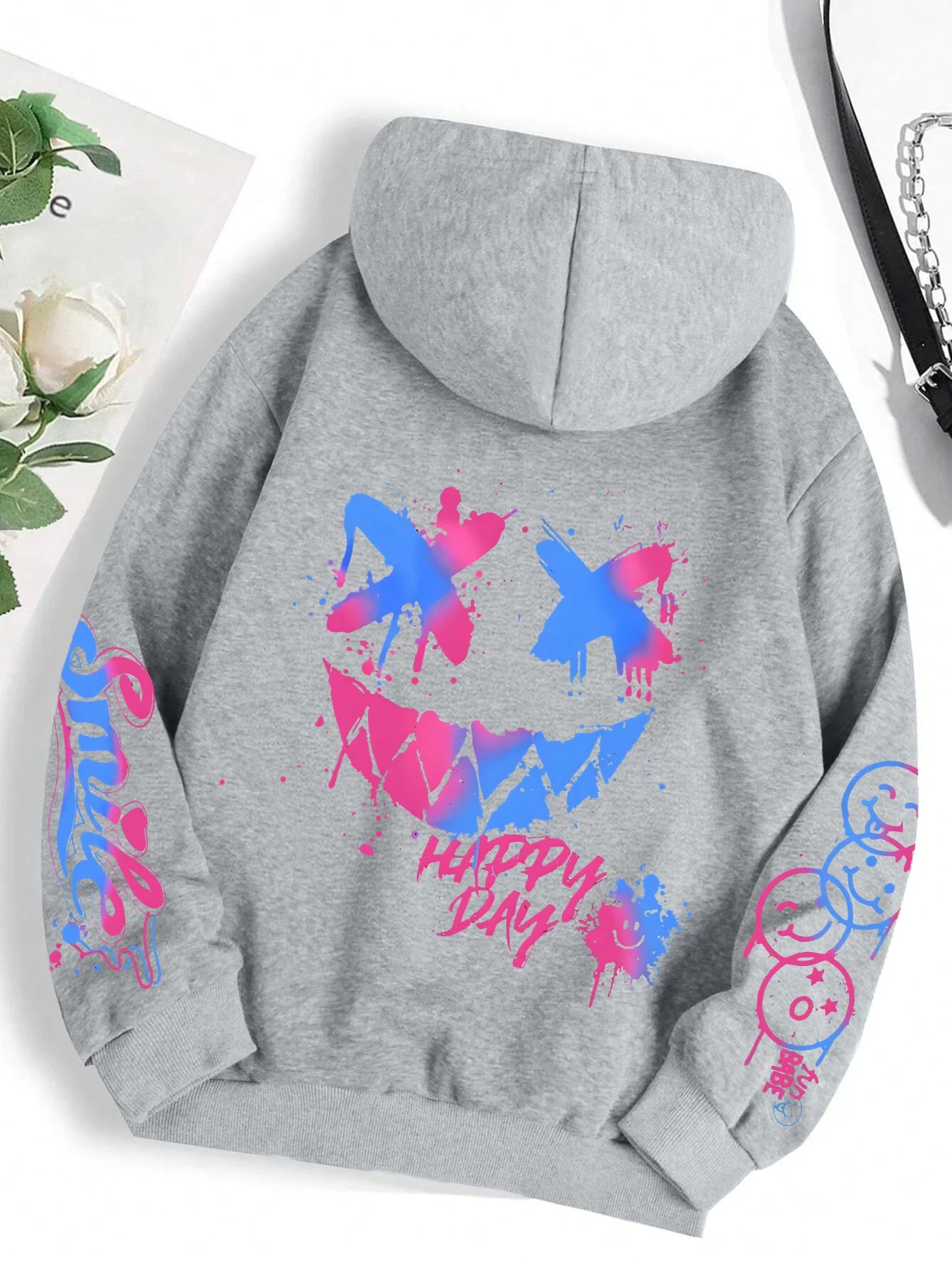 Women’s Fleece Pullover Hoodie – Warm Winter Casual Print Hooded Sweatshirt S-XXL