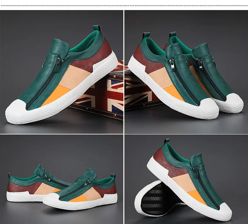 VARELLO™ Men’s Premium Leather Moccasins – High-Quality Casual Driving Shoes | Wear-Resistant, Breathable, Plus-Size Comfort Loafers