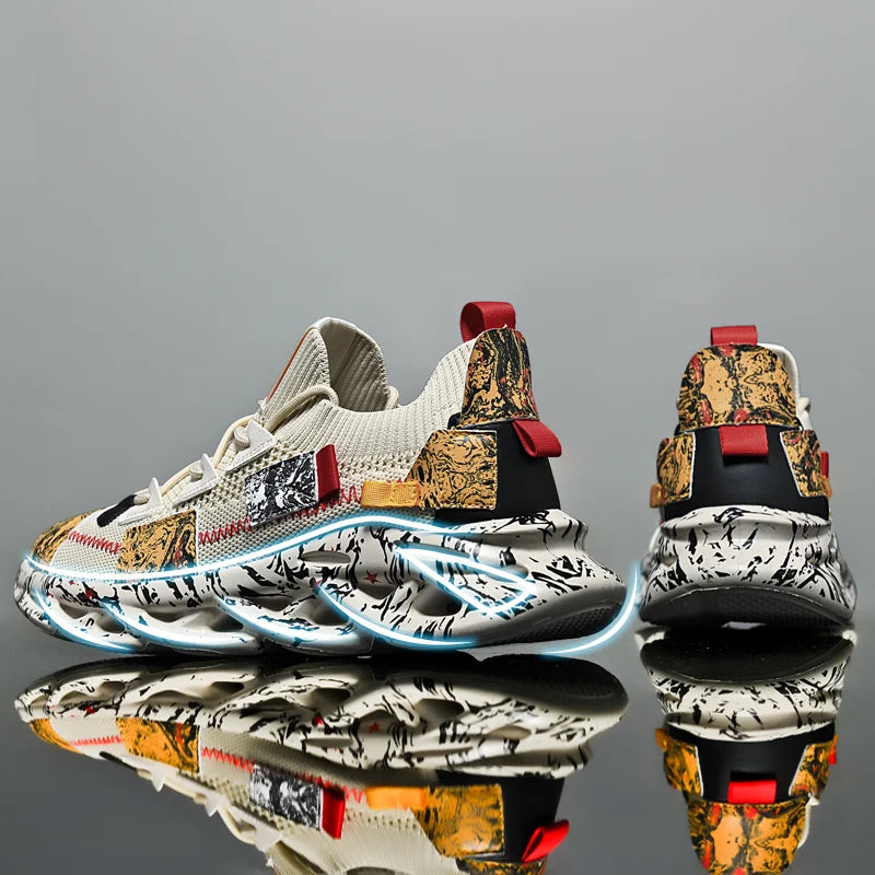 Men’s Breathable Mesh Sneakers – Lightweight Casual Sports Running Shoes