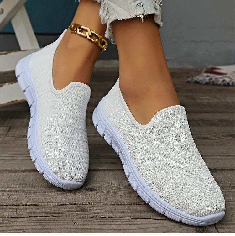 AirFlex Slip-On Sneakers – Women’s Lightweight Mesh Comfort Shoes | Breathable Casual Footwear for Everyday Wear