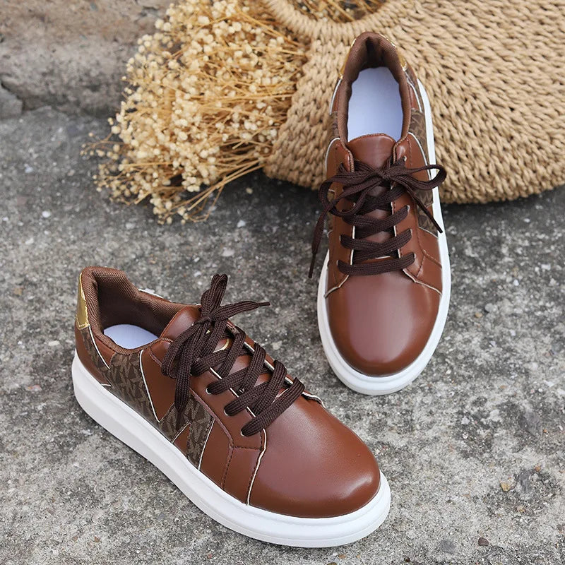 Loom & Soul Women’s Platform Sneakers – Casual Round Toe Vulcanized Shoes