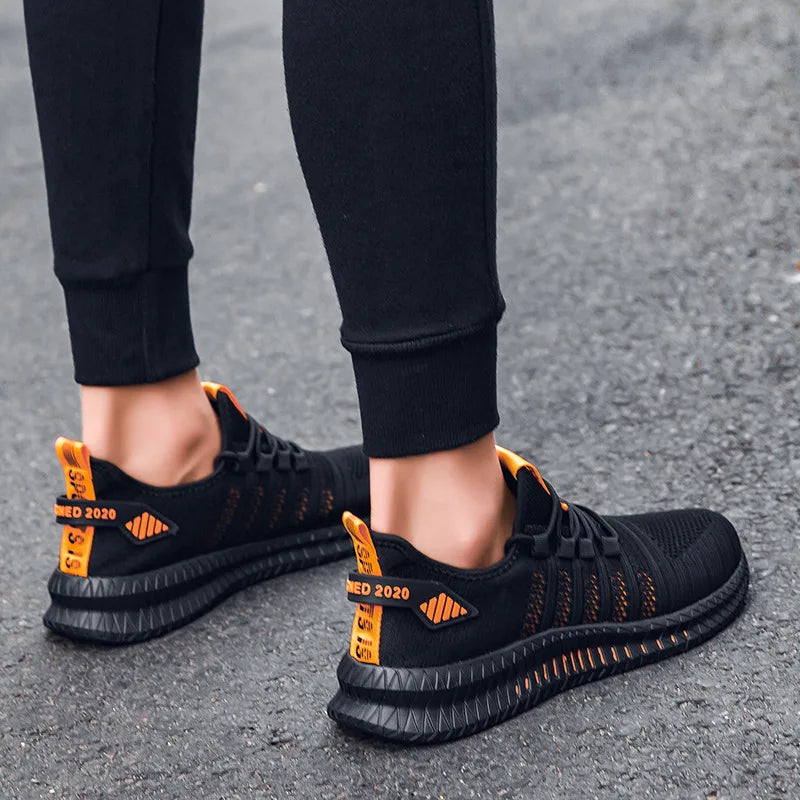 Men’s Flyknit Sneakers – Lightweight Breathable Casual Walking Shoes