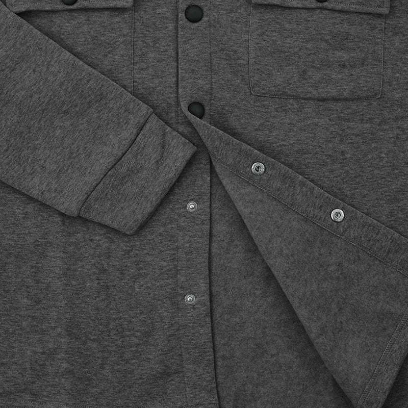 Loom & Soul Men’s Winter Fleece Lapel Jacket – Slim Fit Single-Breasted Coat