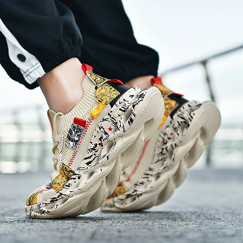 Men’s Breathable Mesh Sneakers – Lightweight Casual Sports Running Shoes