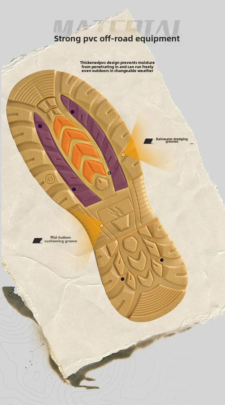 Men’s Oxford Hiking Shoes – Waterproof Canvas Sport Boots, Non-Slip Size 39–46