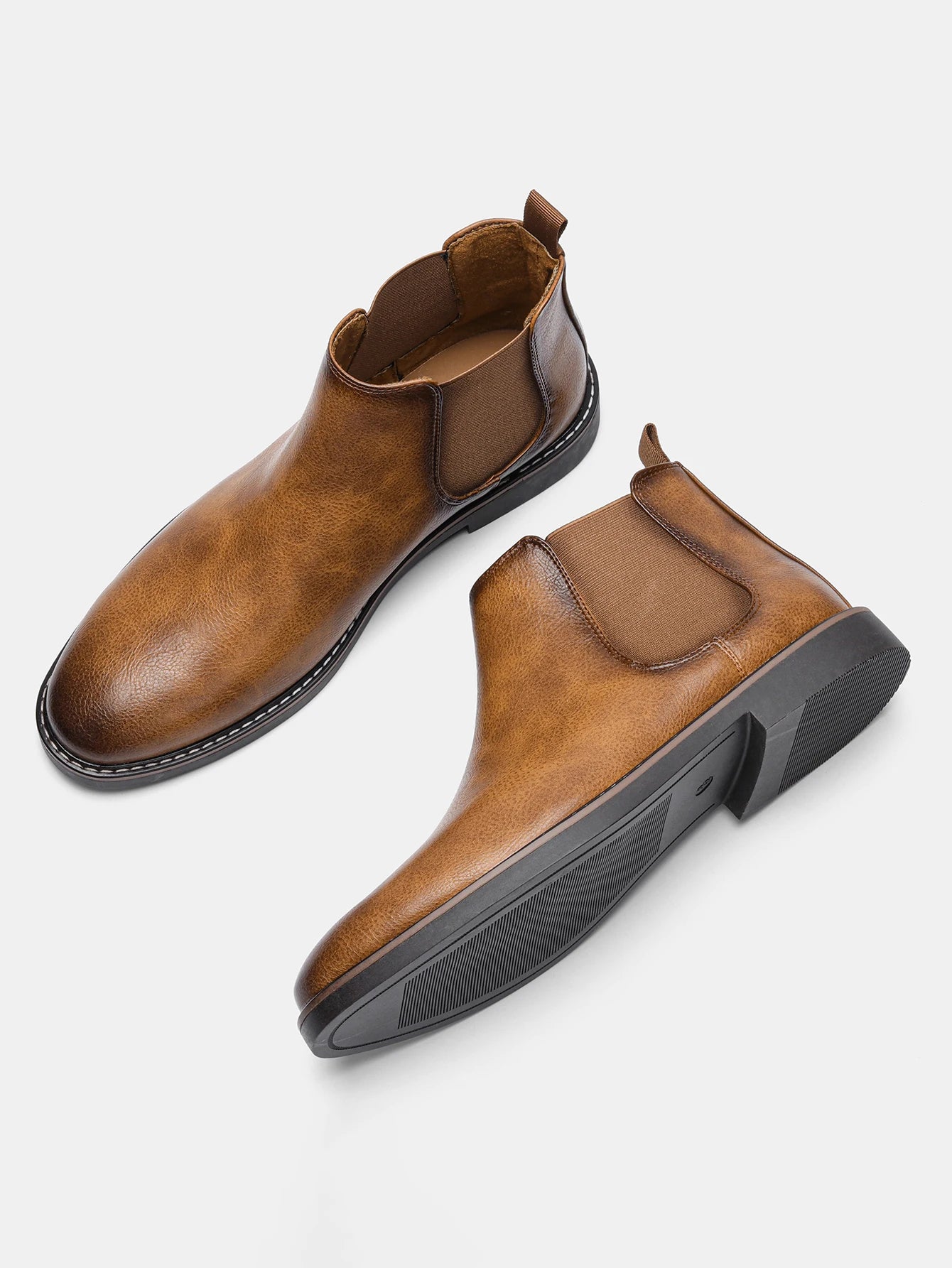 Loom & Soul Men’s Retro Chelsea Boots – Classic Slip-On British Style Boots