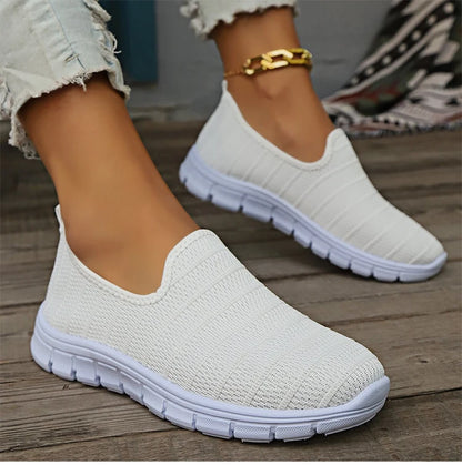 AirFlex Slip-On Sneakers – Women’s Lightweight Mesh Comfort Shoes | Breathable Casual Footwear for Everyday Wear
