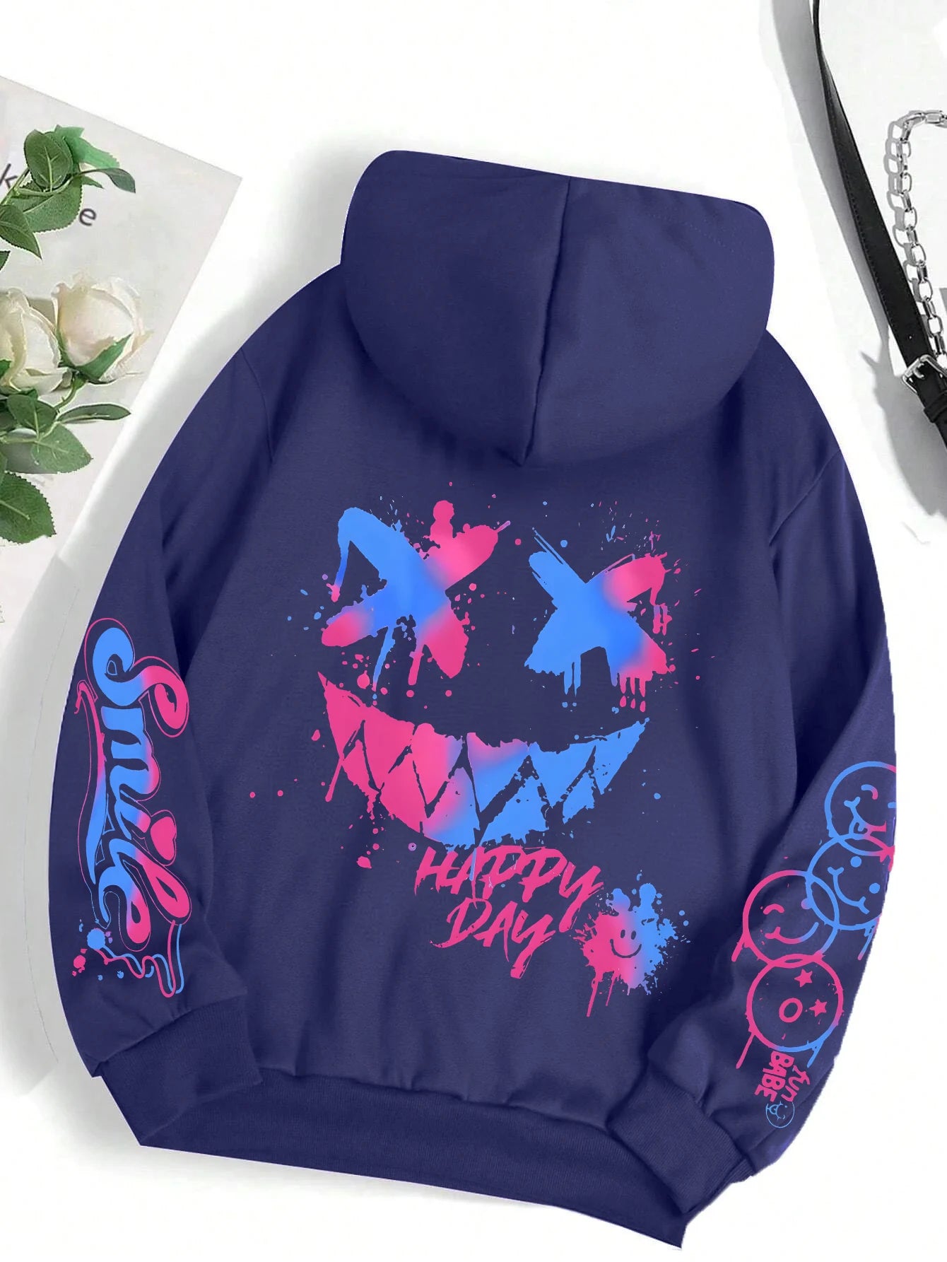 Women’s Fleece Pullover Hoodie – Warm Winter Casual Print Hooded Sweatshirt S-XXL