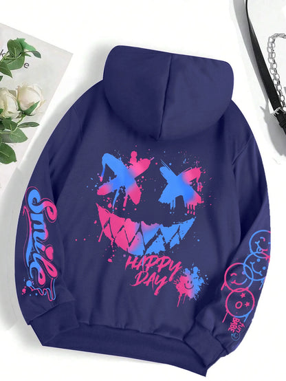 Women’s Fleece Pullover Hoodie – Warm Winter Casual Print Hooded Sweatshirt S-XXL