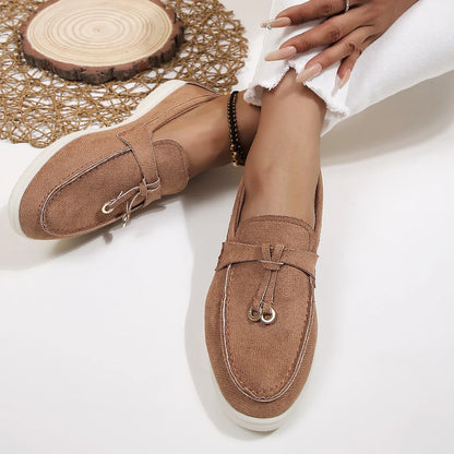 Women’s Slip-On Cotton Loafers – Lightweight Casual Flats for Everyday Wear