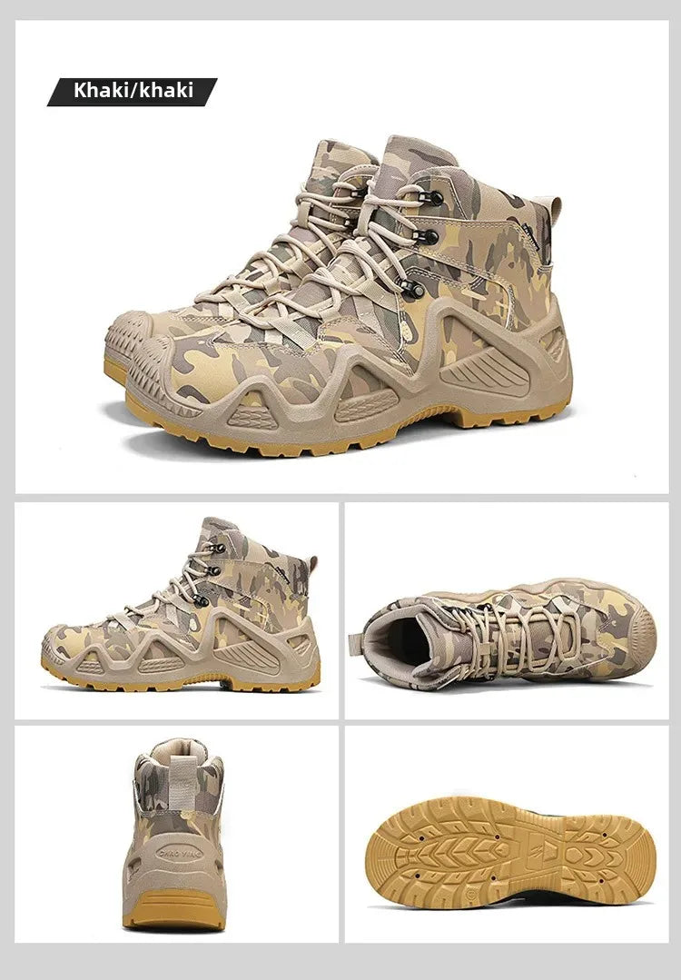 Men’s Oxford Hiking Shoes – Waterproof Canvas Sport Boots, Non-Slip Size 39–46