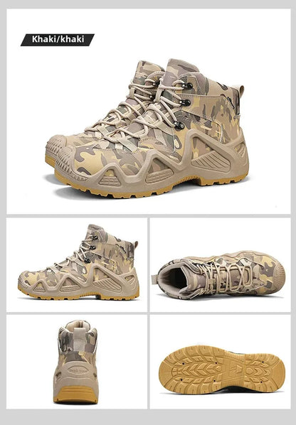 Men’s Oxford Hiking Shoes – Waterproof Canvas Sport Boots, Non-Slip Size 39–46