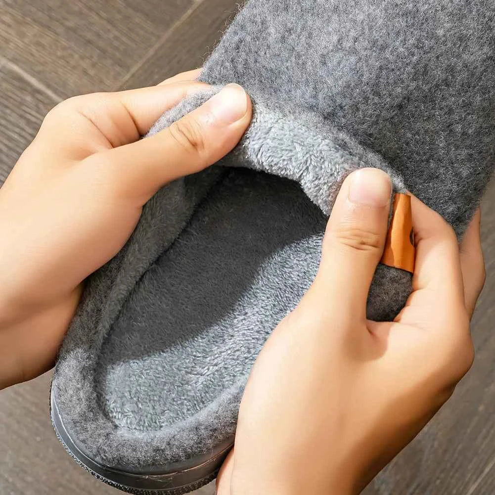 Men’s Memory Foam Slippers – Warm Cushioned Indoor Comfort