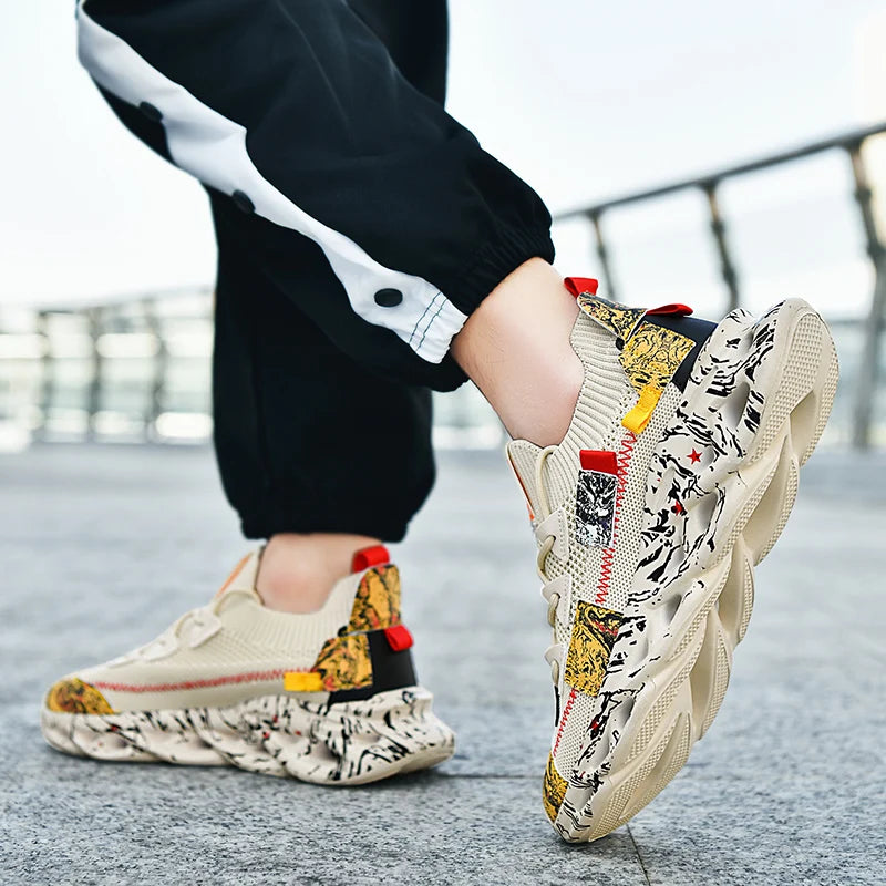 Men’s Breathable Mesh Sneakers – Lightweight Casual Sports Running Shoes