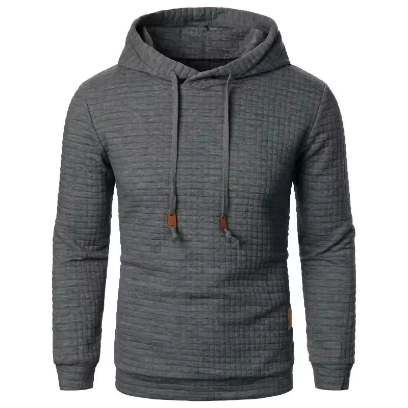 Men’s Solid Color Casual Hoodie – Lightweight Fleece Pullover for Everyday Wear