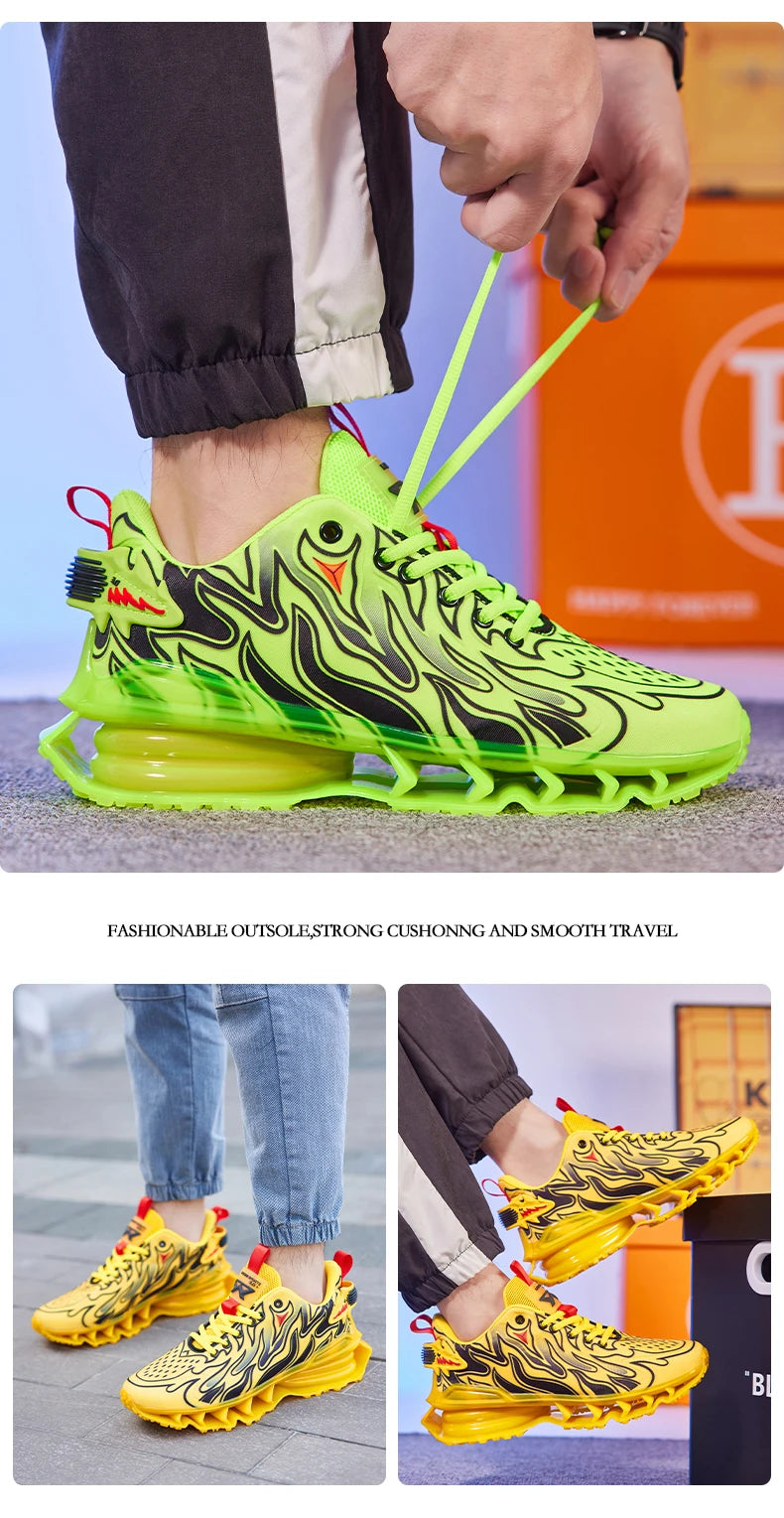 Men’s Breathable Mesh Sneakers – Casual Summer Trainers & Running Shoes