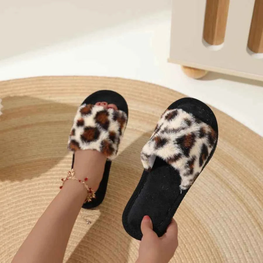 Cozy Fur Home Slippers – Soft Warm Comfort Slides
