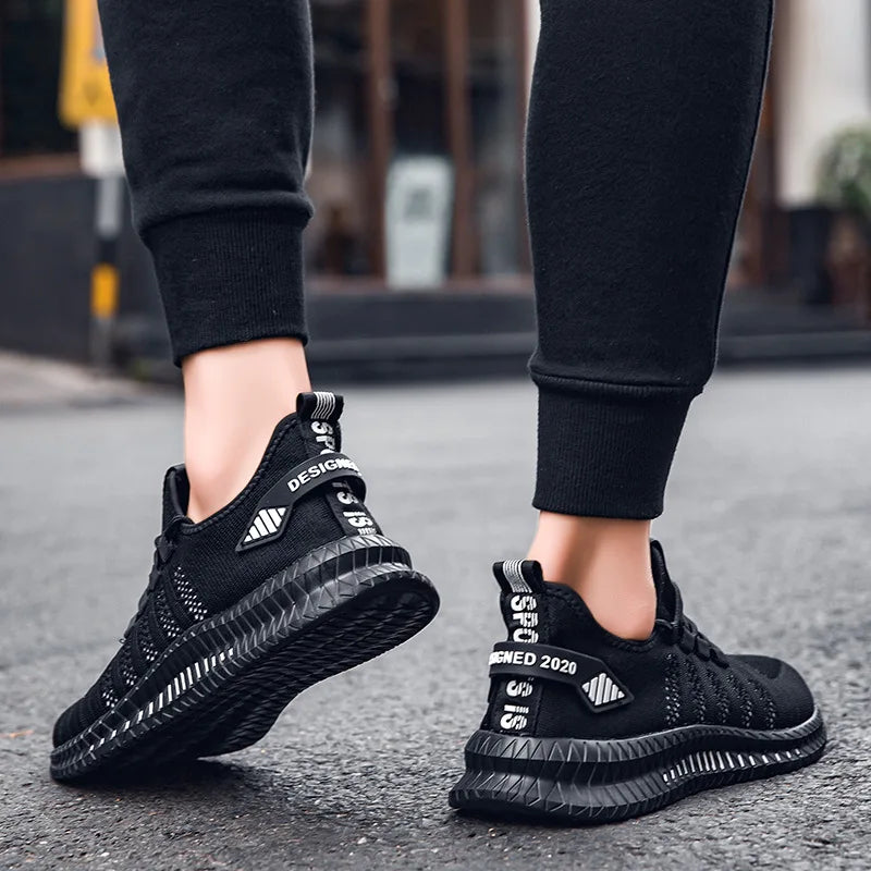 Men’s Flyknit Sneakers – Lightweight Breathable Casual Walking Shoes