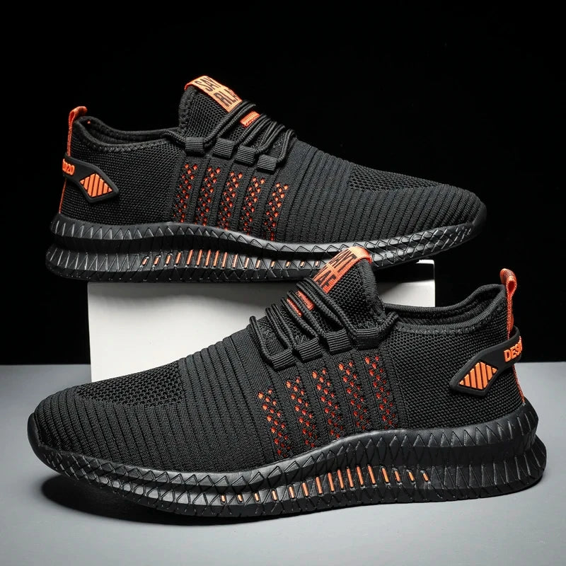 Men’s Flyknit Sneakers – Lightweight Breathable Casual Walking Shoes