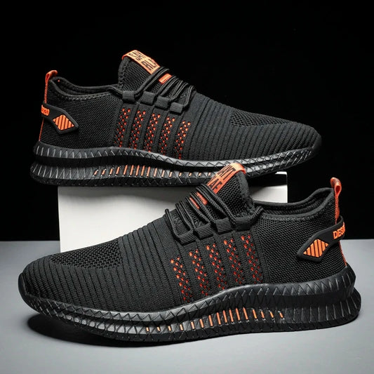 Men’s Flyknit Sneakers – Lightweight Breathable Casual Walking Shoes