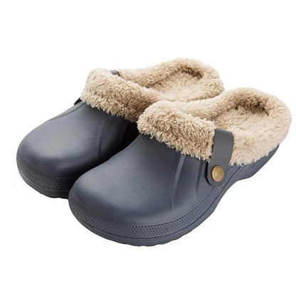 Asgard™ Women’s Waterproof Fur Slippers – Warm & Non-Slip