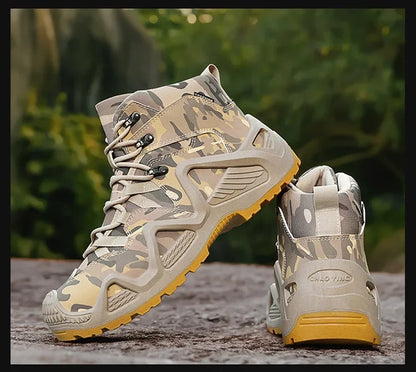 Men’s Oxford Hiking Shoes – Waterproof Canvas Sport Boots, Non-Slip Size 39–46