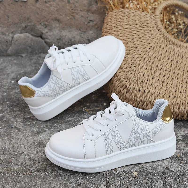 Loom & Soul Women’s Platform Sneakers – Casual Round Toe Vulcanized Shoes