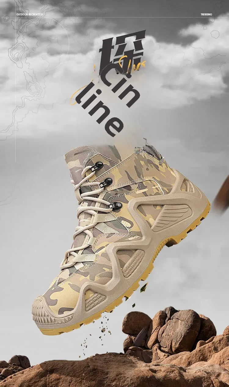 Men’s Oxford Hiking Shoes – Waterproof Canvas Sport Boots, Non-Slip Size 39–46