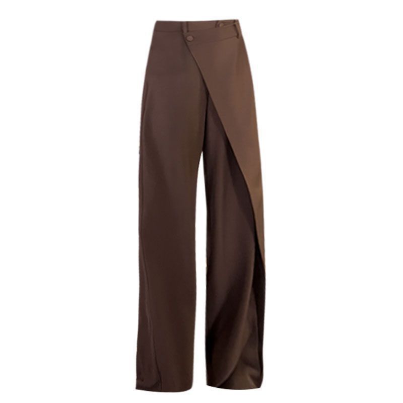 Loom & Soul™ Irregular Wide-Leg Pants – Women’s High-Waist Loose Trousers