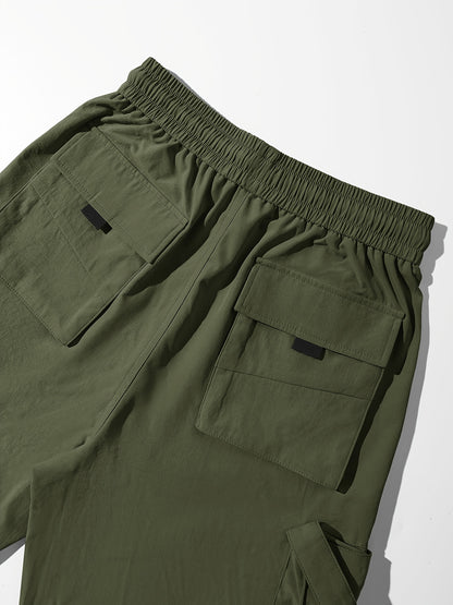 Pantalon cargo à cordon de serrage pour femme – Coupe décontractée style urbain, multipoches