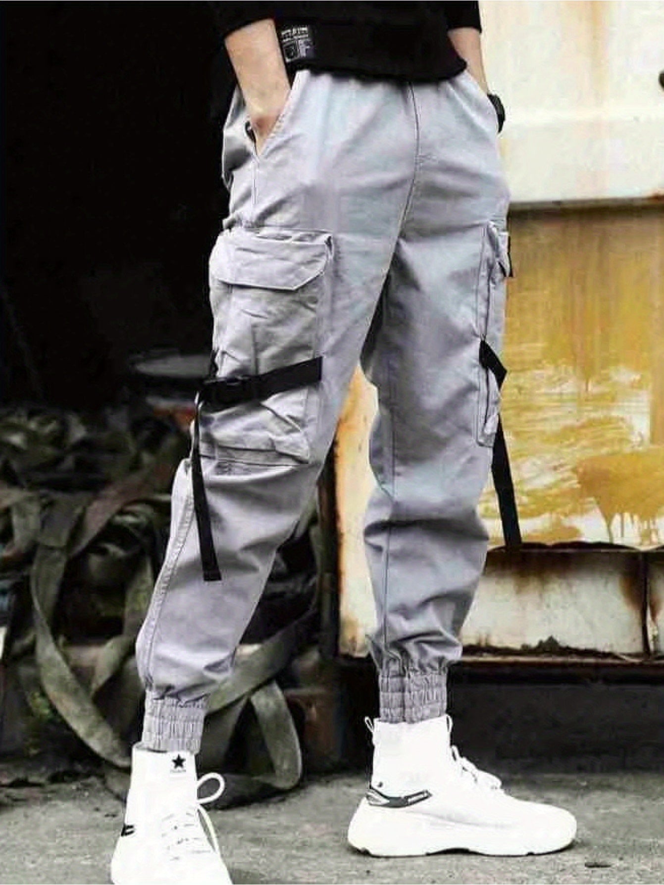 Men’s Slim Cargo Joggers – Trendy Street Pants