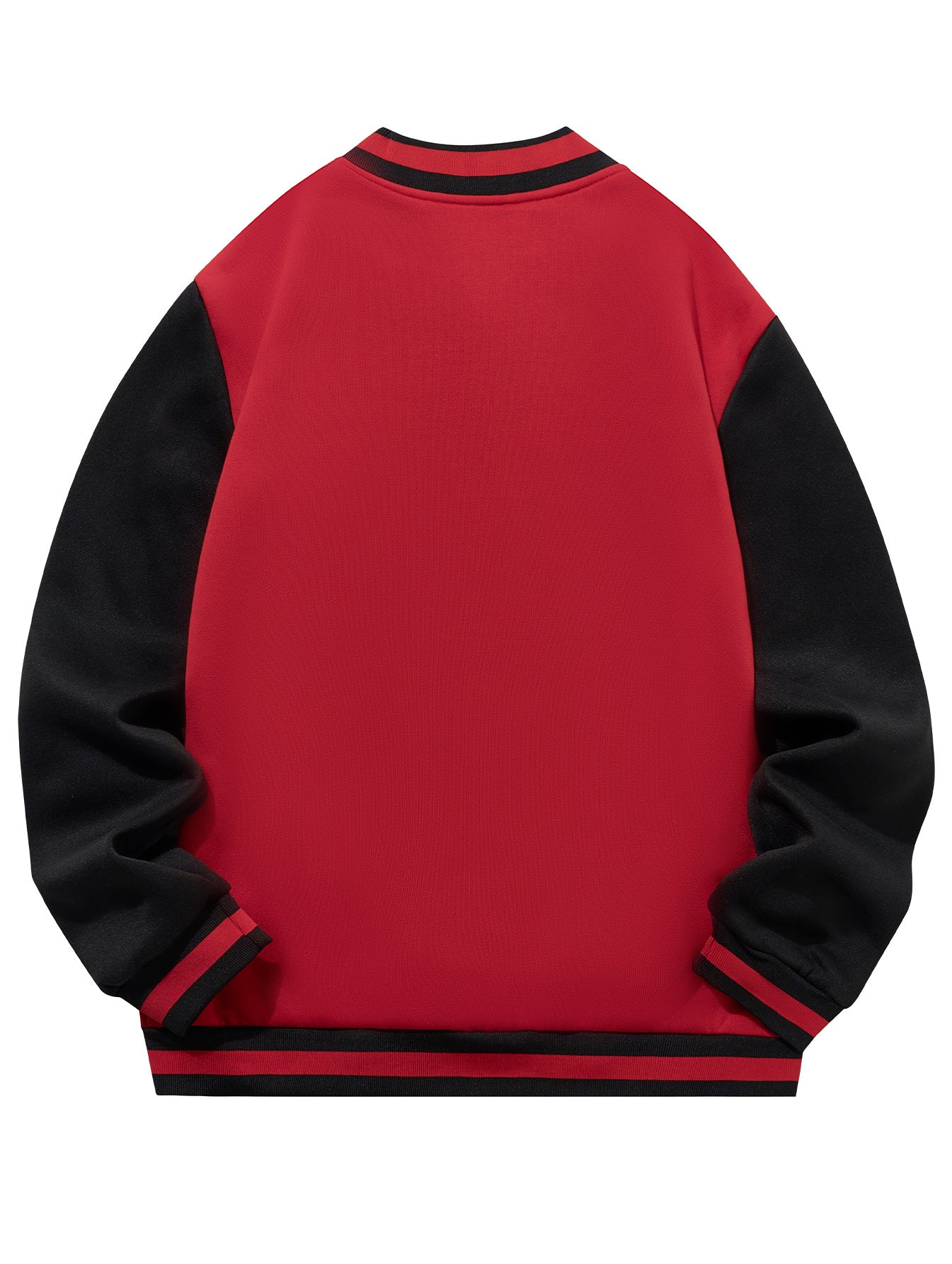 Blouson universitaire rouge et noir – Un style urbain logoté