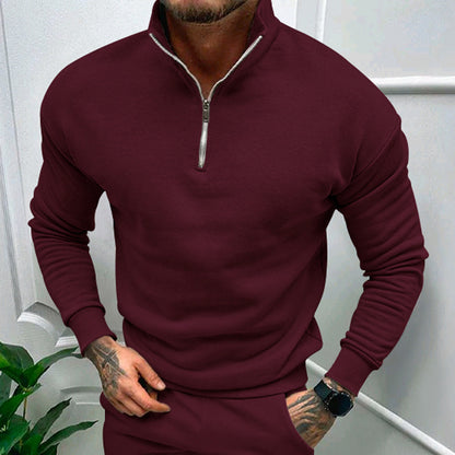 Loom & Soul™ Solid Color Pullover Sweatshirt – Casual Long Sleeve Top for Everyday Comfort & Style