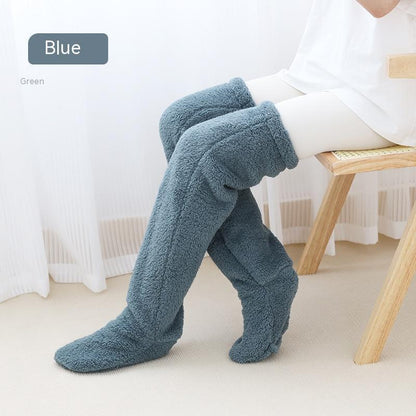 Loom & Soul™ Over-Knee Fuzzy Long Socks – Unisex Winter Warm Sleeping & Home Stockings