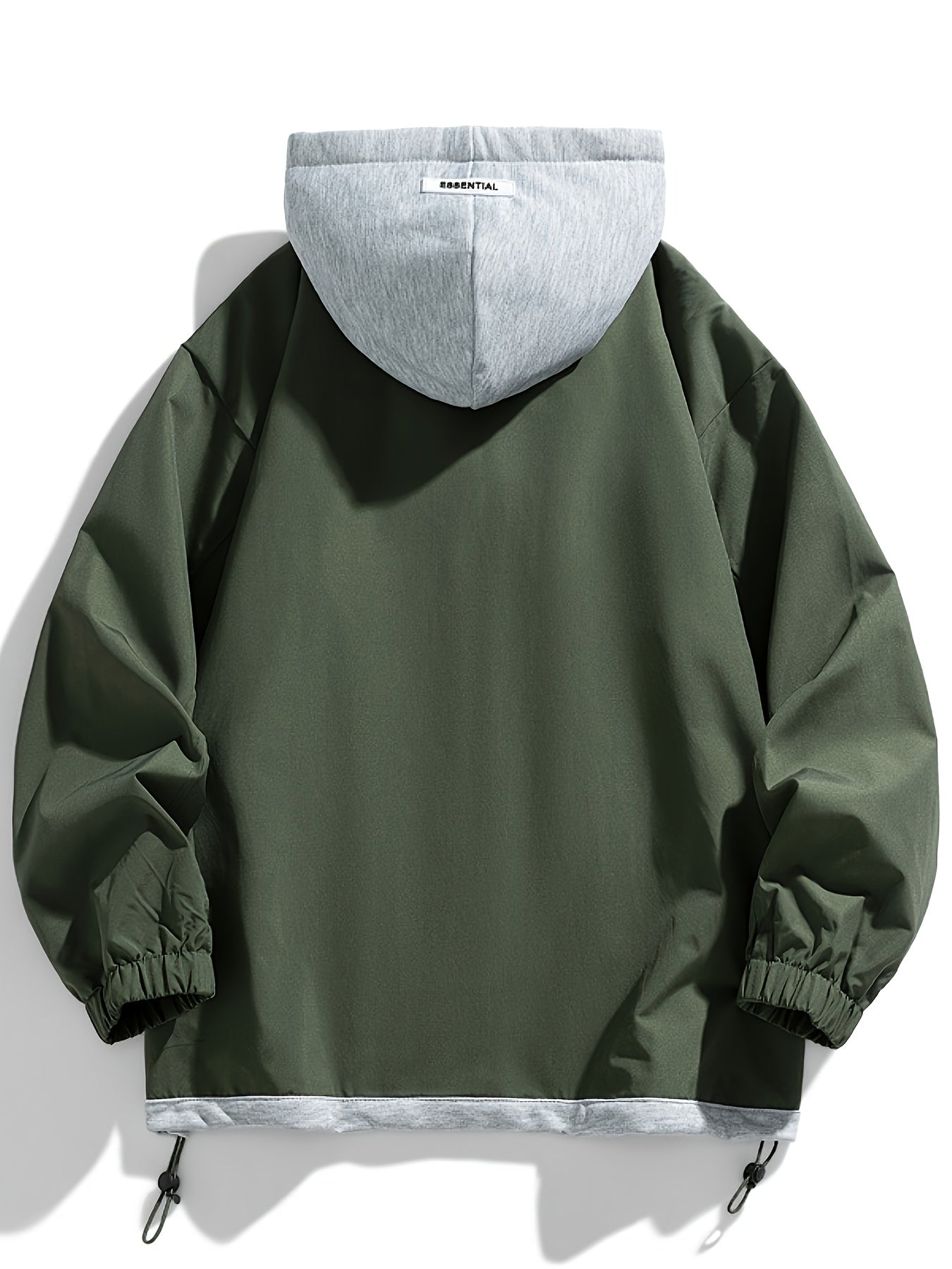 Loom & Soul Men’s Color Block Zip Jacket – Lightweight Hooded Windbreaker