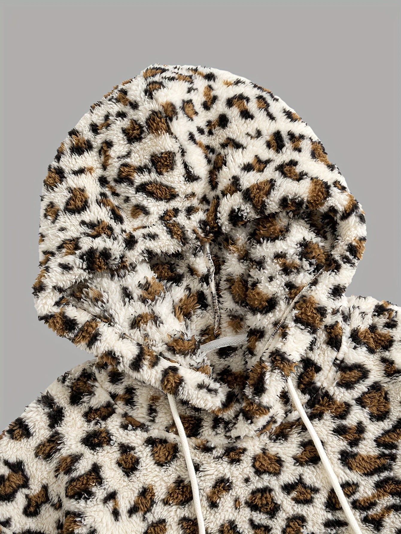Sudadera con capucha y estampado de leopardo para hombre – Sudadera de felpa para un estilo urbano impactante
