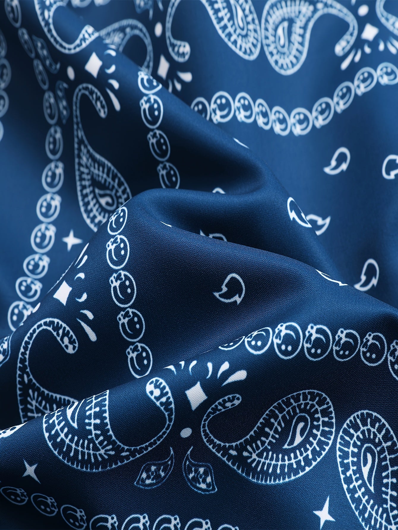 Men’s Paisley Bomber Jacket – Vintage Stand Collar Casual Outerwear